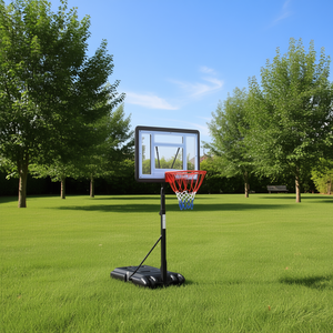 Canestro da basket portatile con altezza regolabile da 1,15m a 1,35m, tabellone in PVC per bambini dagli 8 ai 13 anni, uso domestico - Product Image 2