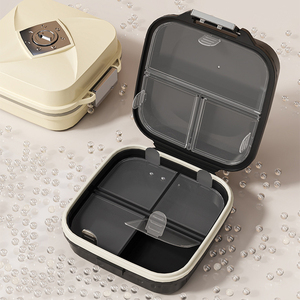 Nuevo Organizador de Pastillas Portátil de Viaje para <span class=keywords><strong>7</strong></span> Días, con Doble Capa y <span class=keywords><strong>7</strong></span> Compartimentos para Protección Contra la Humedad - Product Image 3