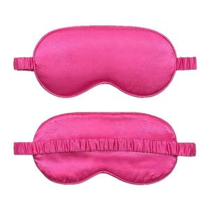 2026 New Double-Sided Simulation Silk Satin Adjustable Strap Blackout Eye <b>Mask</b> for <b>Sleep</b> & Travel Printed Design - Product Image 3