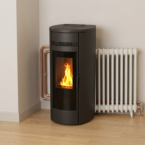 Poêle à <span class=keywords><strong>granulés</strong></span> de bois domestique GF2201A de haute qualité, efficacité de 92%, chauffage de l'eau européen, foyer, chaudière à <span class=keywords><strong>granulés</strong></span> - Product Image 1