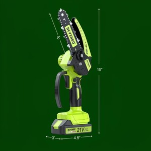 Mini tronçonneuse sans fil portable de 6 pouces avec couvercle anti-éclaboussures et verrou de sécurité, légère - Product Image 4