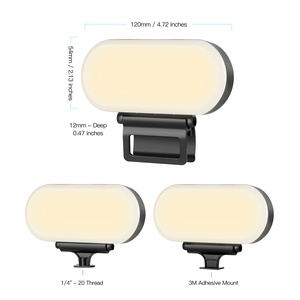 Luz de Video LED Ajustable de Fábrica al por Mayor, Iluminación de Fotografía para Cámara, Estudio de Video, Youtube, Zoom, Anillo de Luz con <span class=keywords><strong>Clip</strong></span> - Product Image 3