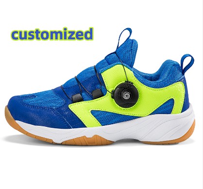 Nuevos zapatos de tenis de mesa con doble botón giratorio para primavera y verano, estilo informal con punta para niños, estudiantes, adolescentes, entrenamiento de competición