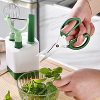 2024 6-delige RVS Keukenhulpjesset Keukenaccessoires Slimme Gadgets met Houder