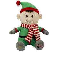 Peluche de garçon en peluche, décoration de noël, nouveau jouet elfe, personnalisé, mignon, poupée de noël