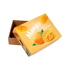 Factory Price Rigid Corrugated Strong B-Flute Fresh Fruit Vegetable Cardboard Banana Mango Box