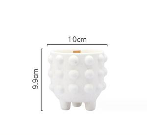 Contenedor de velas de cerámica al por mayor, tarros de velas de cerámica con tres pies - Product Image 2