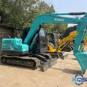 Excavadora de cadenas Kobelco SK75 de segunda mano con motor Isuzu, peso operativo de 7500 kg, capacidad de la cucharón de 0.40 m, motor y caja de cambios. - Product Image 2