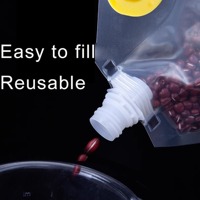 Pochettes à bec verseur personnalisées avec poignée en plastique, imprimées par gravure, de qualité alimentaire, étanches et recyclables, pour bière – Fabrication en usine