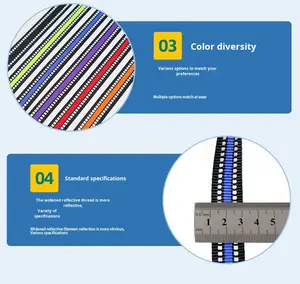 Cinta Reflectante de Alta Calidad de 2.5cm para Hacer Collares y Correas para Perros, Cinta de Poliéster Reflectante - Product Image 6