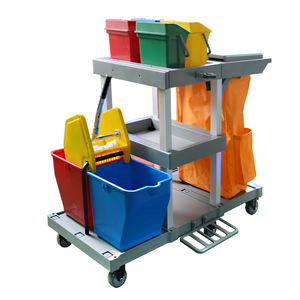 YJ seri keranjang utilitas multifungsi yang didorong dengan tangan bahan plastik untuk tas <span class=keywords><strong>Linen</strong></span> alat pembersih di ruang Hotel - Product Image 1