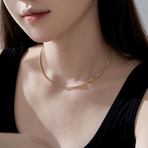 Dylam - Joyería de Plata de Ley Personalizada al por Mayor, Collar con Colgante de Cruz Simple Invertida Chapada en Oro de 18K para Mujer - Product Image 4