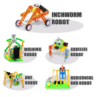 Juguete STEM en Oferta, Juguetes Robóticos Científicos 10 en 1, Juguetes de Ensamblaje de Robots Motorizados, Kit Educativo STEAM para Niños