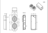 Haut-parleur à double diaphragme JL JL-438 11050 110mm*50mm 4ohm 5W avec carte Bluetooth pour appareils électroniques