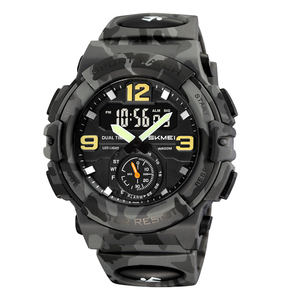 Cadeau de noël 2024 célèbre marque SKMEI 2341 nouveau design sport montre numérique pour hommes 5atm étanche analogique - Product Image 5