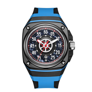Reloj Mecánico para Hombre HANBORO Serie Ojo del Diablo, Caja de Acero Inoxidable, Correa de Cuero Vacuno, Esfera de Cristal, Manecillas Grandes Luminosas, <span class=keywords><strong>5BAR</strong></span> - Product Image 6