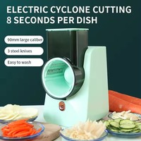 Déchiqueteur sans fil de cuisine Trancheuse Râpe à fromage Coupe de légumes