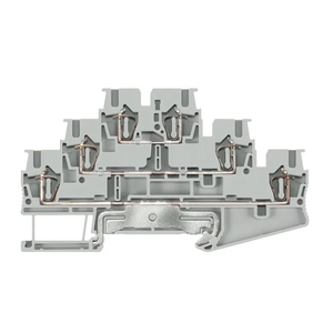 Italian Quality Premium Gray Terminal Block 32A 800V <b>Screw</b> Connection Tin Plated <b>Copper</b> PA 6.6 Plastic Modular - Product Image 1