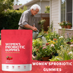 Groothandel Probiotische Vitamine Gummies 5 Miljard CFU's Cranberry Smaak Veganistisch Volwassenen Vrouwelijke Darm- en Botgezondheid Ondersteuning 60 Stuks Bulk - Product Image 4