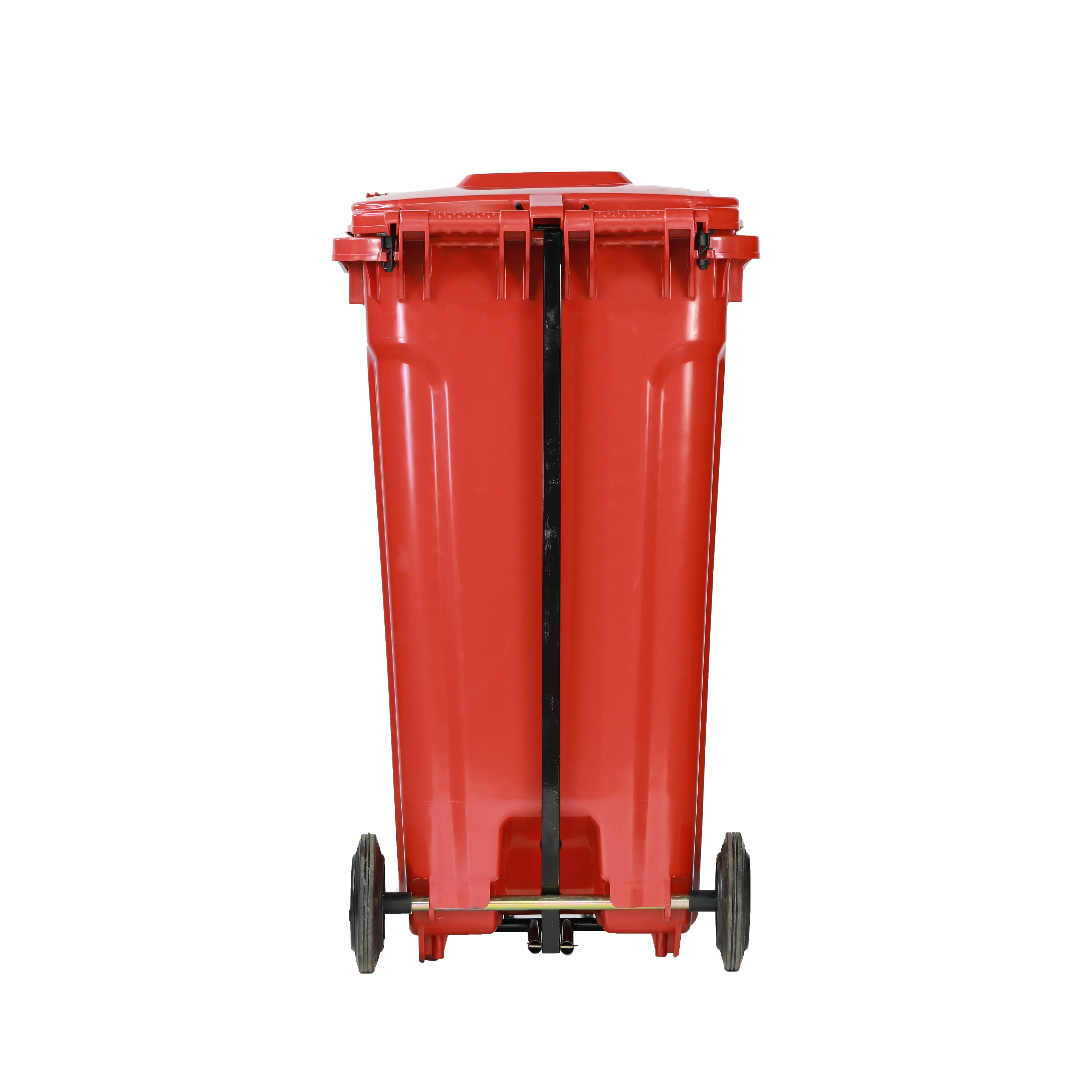ふたと車輪付きのフットペダルゴミ箱付き240Lプラスチックゴミ箱屋外ゴミ箱