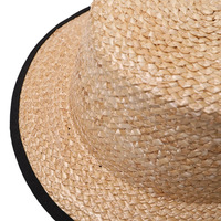 Chapeau de paille naturelle pour femme, style minimaliste, chapeau de soleil, plage, vacances d'été, bord de mer, style décontracté