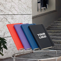 Buku Catatan A5 Sampul PVC Logo Kustom dengan Karet Elastis Ramah Lingkungan Cetak UV Hadiah Promosi untuk Bisnis Kantor Sekolah