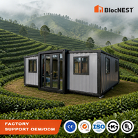 BlocNEST Maison Conteneur Extensible Préfabriquée Kit Villa Bungalow pour Camping Familial et Vie de Vacances