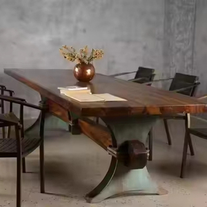Table de conférence moderne en métal pour bureau commercial intérieur/extérieur, idéale pour les salles à manger d'hôtel – Style minimaliste, faible circulation, Vietnam - Product Image 3