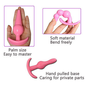 Silikon prostat seks oyuncak seti Anal Plug dilatör spor yenilikler yetişkin popo fiş yeni başlayanlar ve artıları için Set - Product Image 2