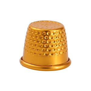 Kit de Costura em Metal de Alumínio para Uso Doméstico, Dedal Protetor para Costura à Mão, Ferramenta de Costura com Agulha e Conjunto de Dedais - Product Image 6