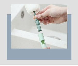 <span class=keywords><strong>Brosse</strong></span> à biberon rotative en silicone à 360 degrés pour nettoyer le biberon - Product Image 6