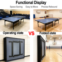 Table de tennis de table professionnelle de taille standard 2740 mm, table de ping-pong pliable d'intérieur officielle, vente en gros directe d'usine