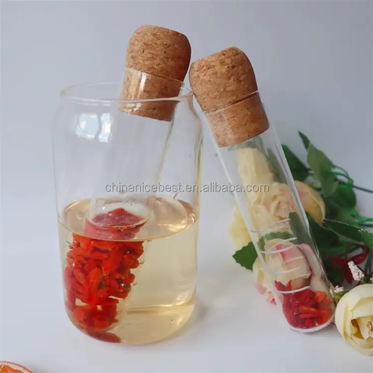Wholesale Portable Glass Tea Infuser Strainer Tea Tools Filter Tube with Lid for Herbs Green Tea Cup Bottle