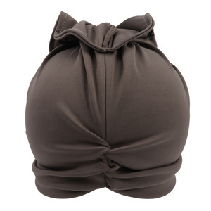 HZM-23288 rétro femmes Hijabs Turban solide grand nœud tête écharpe musulman français fleur tête casquette chapeau dames Bandanas - Product Image 6