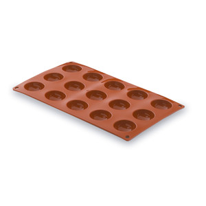 Stampo semisferico Pastryflex a 15 cavità per cottura e pasticceria - Product Image 1