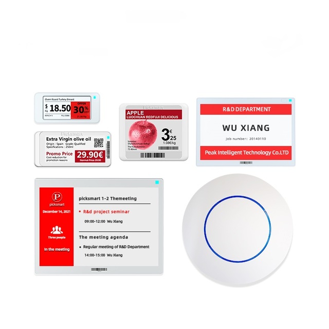 Picksmart ESL Demo Kit 2.13 Supermarket Electronic Shelf Label E Ink Digital Price Tags