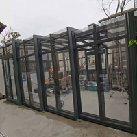 CLEARVIEW Couverture de piscine en polycarbonate Boîtier en verre d'aluminium rétractable en aluminium automatique rétractable pour la maison