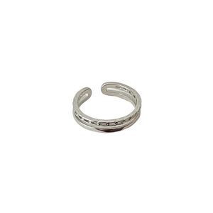 <b>Silver</b> Ruitai S925 <b>Sterling</b> <b>Silver</b> Flower <b>Adjustable</b> <b>Ring</b> Women Korean Style Everyday Wear - Product Image 5