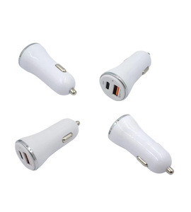 شاحن سيارة جديد لعام 2025 مع منفذ <span class=keywords><strong>USB</strong></span>-C بقوة 18 واط ومنفذ <span class=keywords><strong>USB</strong></span> بقوة 5 فولت/2.1 أمبير، شحن سريع ثنائي المنافذ لجميع الهواتف - Product Image 4