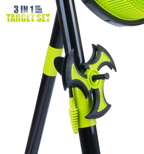 لعبة رمي الفأس البلاستيكية 3 في 1 18 بوصة مجموعة دارتبوارد تشمل 3 محاور 3 نجوم 3 سهام لعبة جديدة رمي الفأس لعبة - Product Image 4