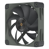 N25-G12L COOLLEO-Ventilateur de refroidissement d'ordinateur à LED gris de 120mm, refroidisseur de CPU ultra-silencieux pour boîtier de PC de jeu, refroidissement par eau avec radiateur