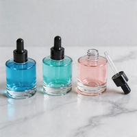 Contenants de soins de la peau de luxe vides, personnalisables en couleur, avec impression sérigraphique mate, gravure de logo, pour sérum cosmétique et mascara, fond épais