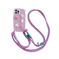 Lanière en polyester multicolore avec logo personnalisable, longue sangle bandoulière de haute qualité avec boucles en alliage et étiquettes tendance