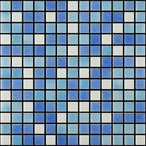 Mosaïque en verre recyclé Ibiza 25x25, fabriquée en Espagne, mosaïque de qualité supérieure pour revêtements de piscines, spas et décoration - Product Image 1