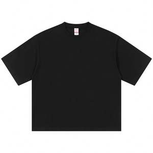 T-shirt JoyChuang 220g, coupe courte, fabrication en boîte, 240gsm 320gsm, manches courtes, coupe classique, vintage, lavage à l'eau, 100% coton - Product Image 1