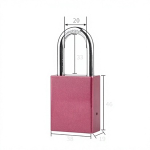 Cadenas de sécurité compact personnalisé BOZZYS en alliage d'aluminium, anse en acier de 38 mm, verrouillage à clé, étanche, installation facile - Product Image 2