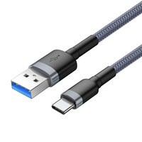 Kabel Data Micro USB C 3A 20W Murah Terlaris dengan Kawat Anyaman Nylon Berdensitas Tinggi