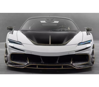Untuk Peningkatan Body Kit Surround Lip Depan Serat Karbon Kering Model M Berkualitas Tinggi untuk Ferrari SF90