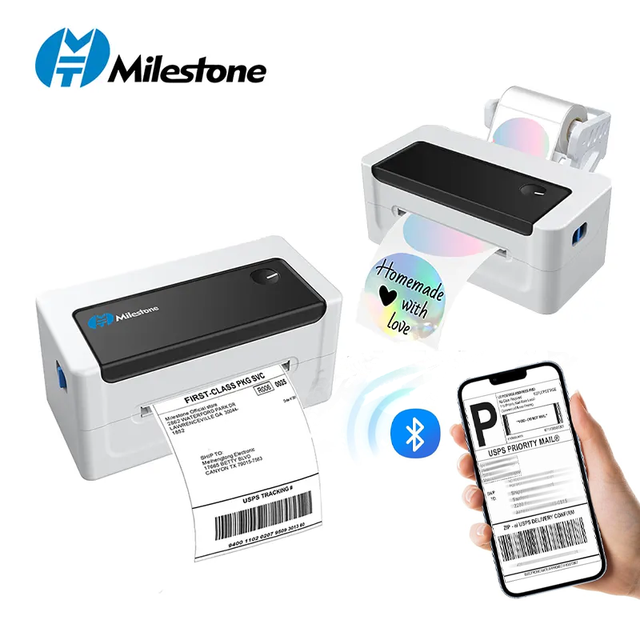 For FBA Label Printer 4x6 Shipping Thermal Printer MHT-L1081 Milestone in Stock USB/USB+ Wins/Mac OS