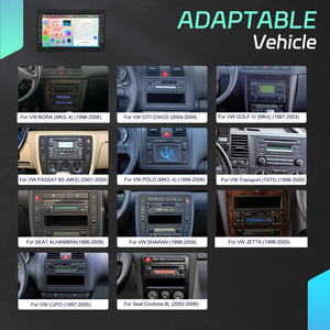 Radio para Auto Podofo con Pantalla Táctil IPS de 7'', 4+64GB, CarPlay, Android Auto, GPS/WiFi/BT/FM/RDS para VW/POLO/PASSAT/SHARAN/JETTA/GOLF/SKODA - Product Image 4